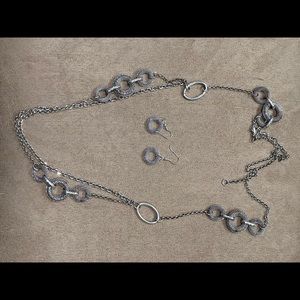 Necklace and earrings